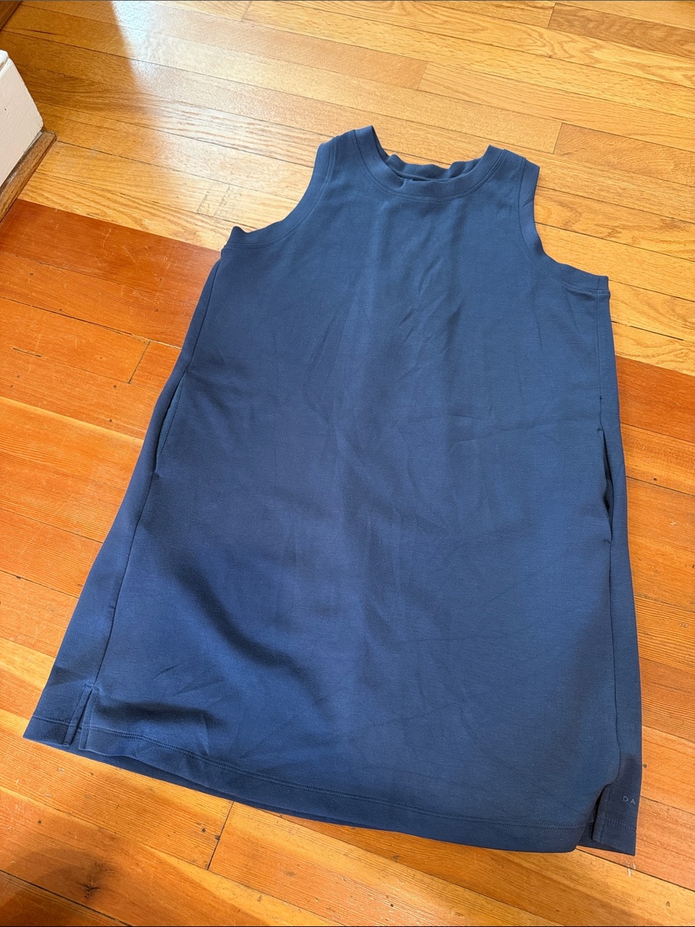 Women’s Danskin Blue Sleeveless Casual Shift Dress